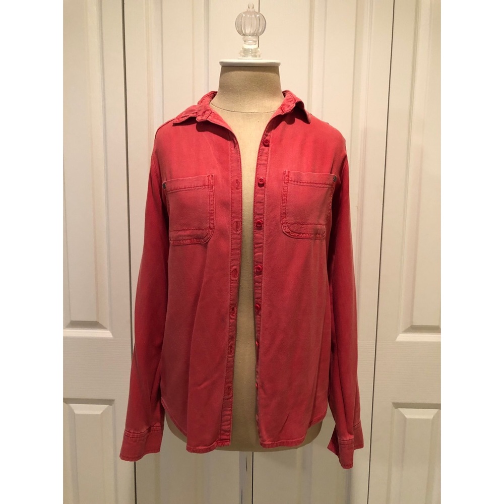Distressed Red Button Down from BP